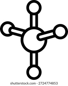 Vector Design Molecule Icon Style