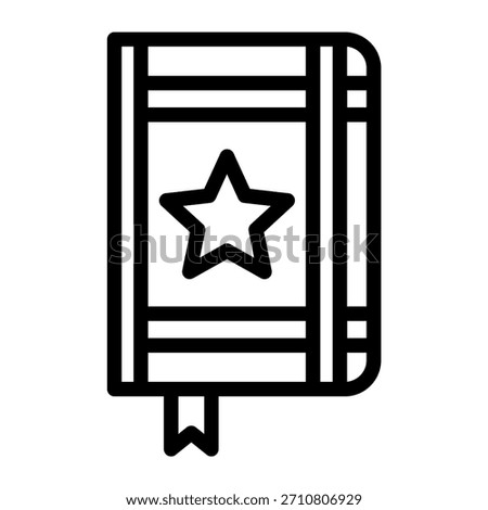 Vector Design Moleskine Icon Style