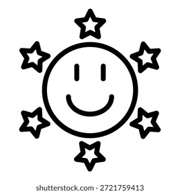 Estilo de icono de sonrisa radiante de mamá de diseño de Vector