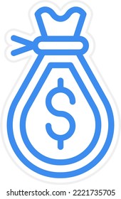 Vector Design Money Bag Icon Style