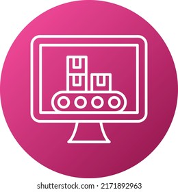 Vector Design Monitor Icon Style