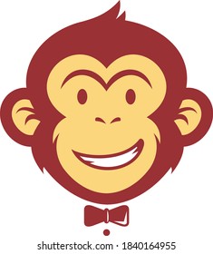 vector design of monkey boy