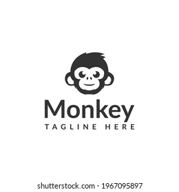 vector design monkey logo. logo template