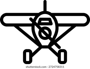 Diseño de Vector Monoplane Icon Style