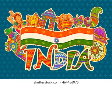 Vector Design Monument Culture India Indian Stock Vector (Royalty Free ...