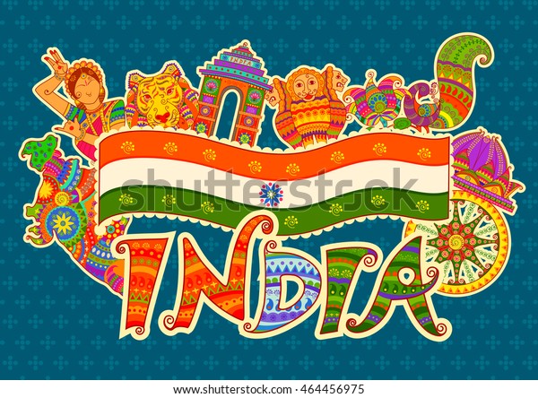 Vector Design Monument Culture India Indian Stock Vector (Royalty Free ...