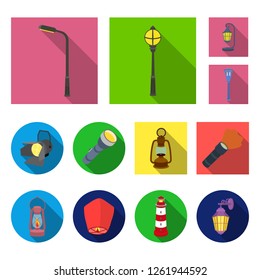 Vector design of moon and holiday icon. Set of moon and ramadan stock symbol for web.