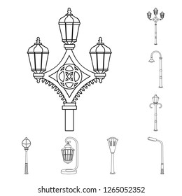 Vector design of moon and holiday logo. Collection of moon and ramadan vector icon for stock.