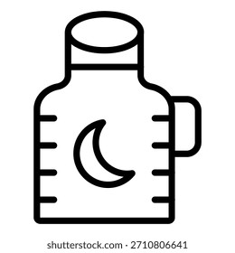 Vektordesign Moon Shine Symbolstil