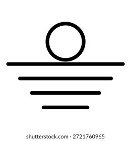 Vector Design Moonlit Path Icon Style