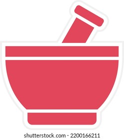 Vector Design Mortar Icon Style