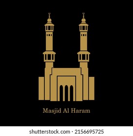 A Vector Design Of Mosque With Text 