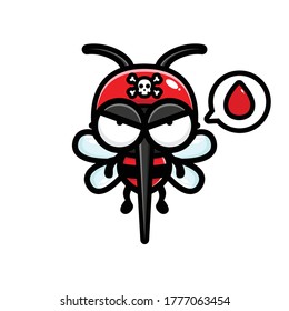 vector design of mosquitoes looking for blood