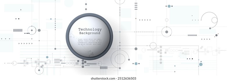 Vector design motherboard or circuit board on white background. Illustration Abstract modern digital futuristic, engineering, science, computer technology. Hi tech computing, hardware system concept