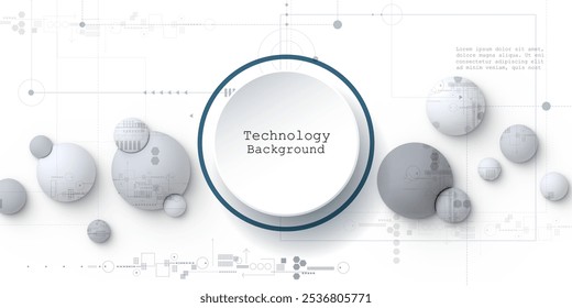 Placa-mãe ou placa de circuito de design vetorial sobre fundo branco. Ilustração Abstrato moderno futurista digital, engenharia, ciência, tecnologia de computação. Computação de alta tecnologia, conceito de sistema de hardware