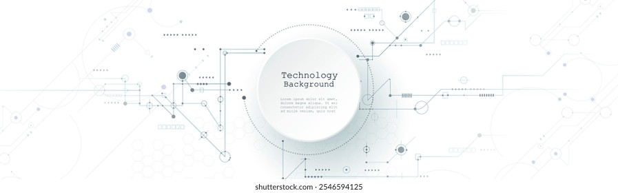 Vector design motherboard or circuit board on white background. Illustration Abstract modern digital futuristic, engineering, science, computer technology. Hi tech computing, hardware system concept