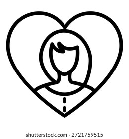Estilo del icono del afecto de la madre del diseño del Vector