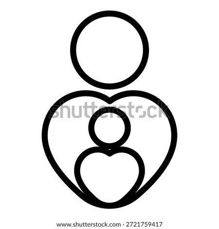 Vector Design Mother's Tender Care Icon Style