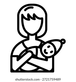 Vector Design Mother's Warmth Icon Style