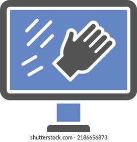 Estilo de icono de movimiento de diseño de vectores
