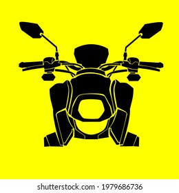 diseño vectorial de una moto