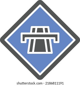 Vector Design Motorway Icon Style