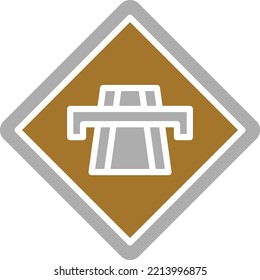 Vector Design Motorway Icon Style