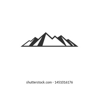 vector design mount peak logo, nature logo design template