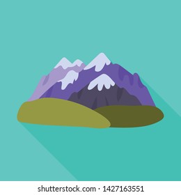 Vector design of mountain and rocky symbol. Collection of mountain and peak vector icon for stock.