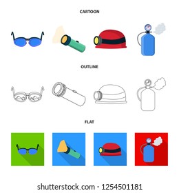 Vector design of mountaineering and peak logo. Set of mountaineering and camp stock vector illustration.