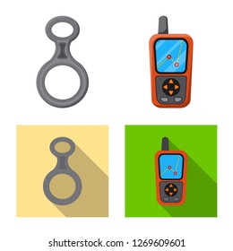 Vector design of mountaineering and peak symbol. Set of mountaineering and camp vector icon for stock.