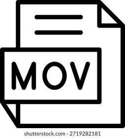 Diseño de Vector MOV Icon Style