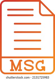 Vector Design MSG Icon Style