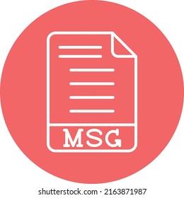 Vector Design MSG Icon Style