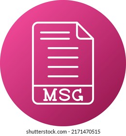 Vector Design MSG Icon Style