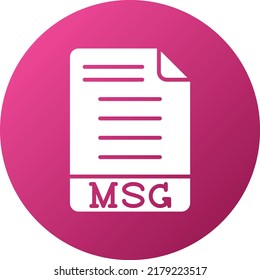 Vector Design MSG Icon Style