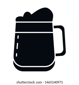 Vector design of mug and glass icon. Collection of mug and pint stock symbol for web.