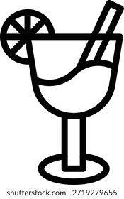 Diseño de Vector Mulled Wine Icon Style