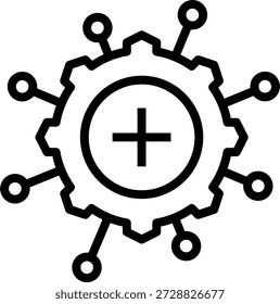 Estilo de icono de ayuda multicanal de diseño de Vector