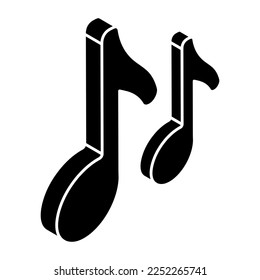 Vector design of music notes 