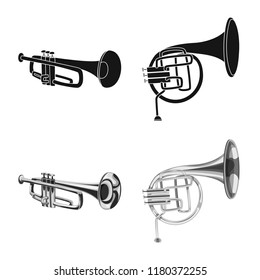 Vector design of music and tune symbol. Collection of music and tool stock symbol for web.