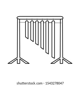Vector design of musical and vietnam symbol. Graphic of musical and instrument stock symbol for web.