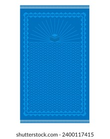 Vector design of Muslim prayer rug with decorative elements. Islamic textile monochrome.