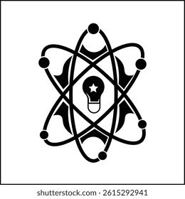 vector design of my molecule silhouette illustration in black and white color. suitable for logo, icon, poster, advertisement, banner, company, t-shirt design, sticker, website.