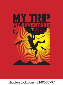 vector design my trip my adventure