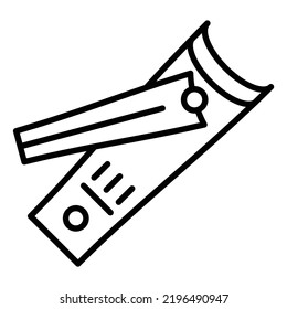 Vector Design Nail Clipper Icon Style