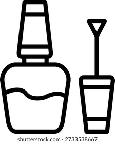 Diseño de Vector Nail Polish Icon Style