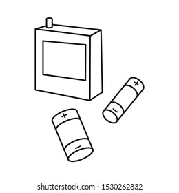 Vector design of napkin and trash sign. Graphic of napkin and processing stock vector illustration.
