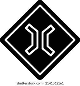Vector Design Narrow Bridge Icon Style
