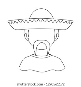 Vector design of nation and race  symbol. Collection of nation and user vector icon for stock.
